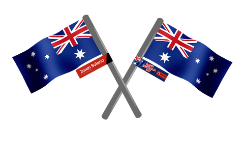 Australia Day Flags